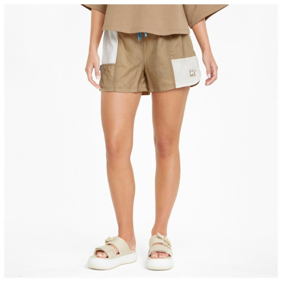 Puma Γυναικείο σορτς Infuse Fashion Woven Shorts Tiger